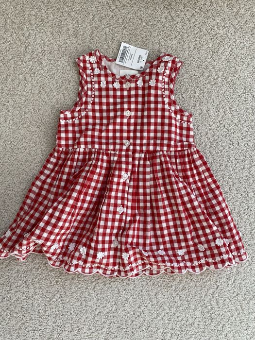 Мила сукня в клітинку Next 74-80 розмір