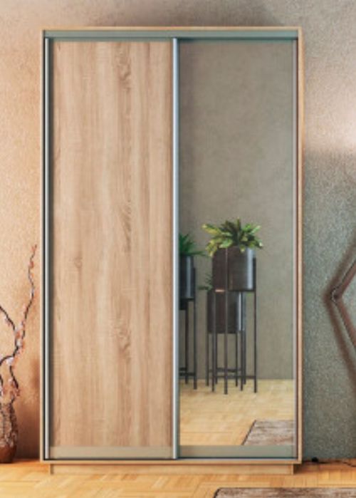 Шафа купе 2-х дверна з дзеркалом