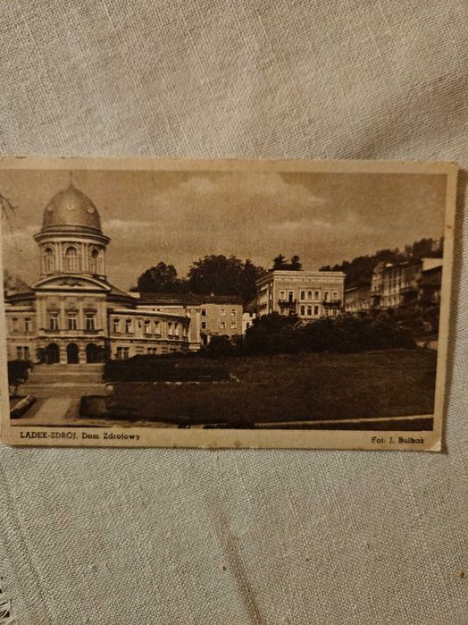 Stara pocztówka Lądek Zdrój z lat 50 tych