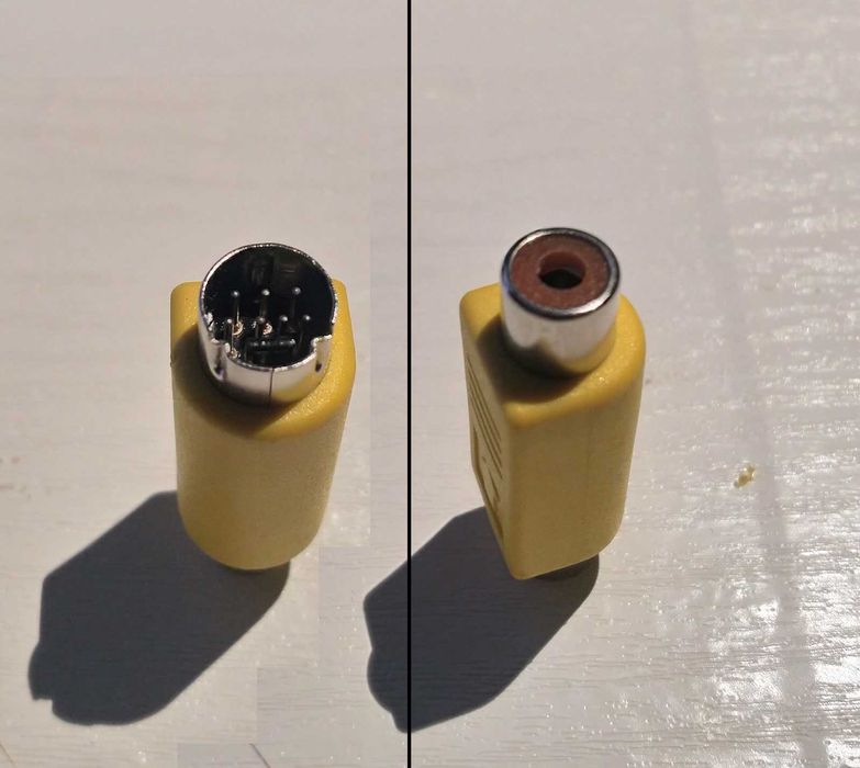 Adapter kabel s-video chinch RCA 7-pin