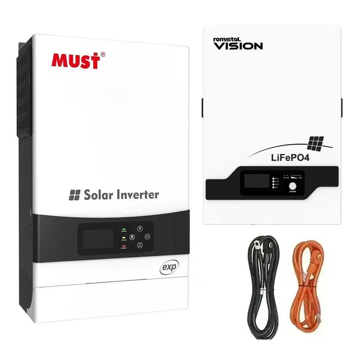 Інвертор Must PV19-6048 + АКБ Romstal Vision (LiFePO4, 51.2V, 100Ah)