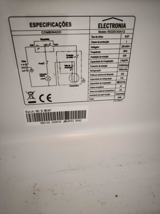 Frigorifico combinado Eletronia