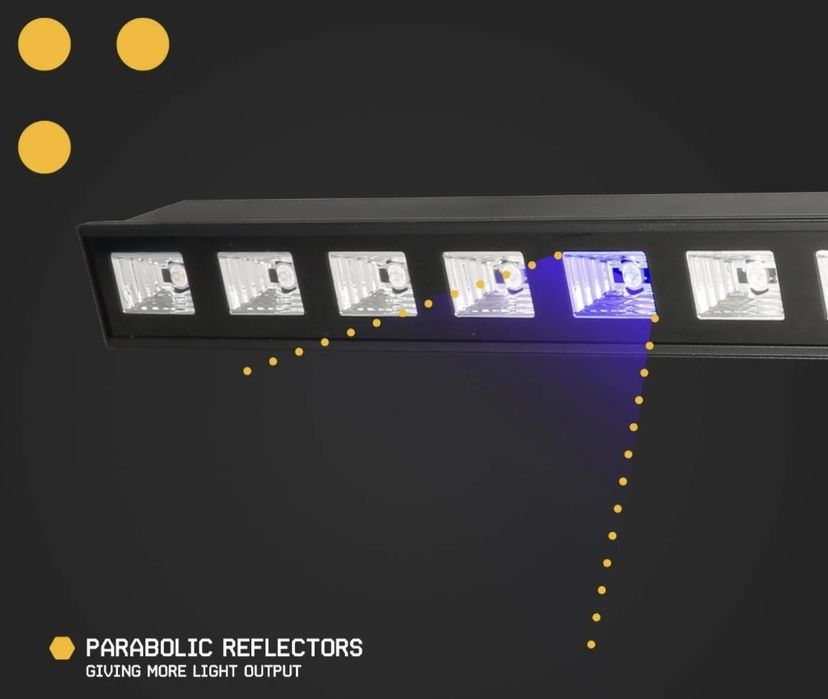 Barra Profissional 18 LEDs 3W UV (Luz Negra) BUV183 - beamZ