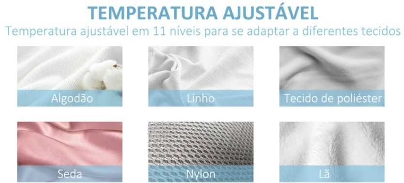 HOMCOM Ferro de Engomar a Vapor para Roupa 1800W