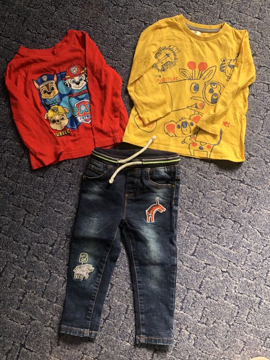 Комплект, джинси, реглан, кофта