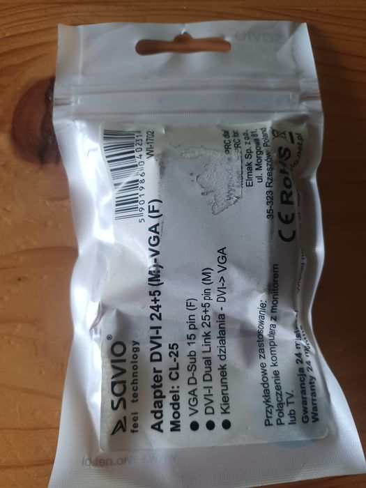 Nowa Przejściówka adapter dvi - vga / D-Sub