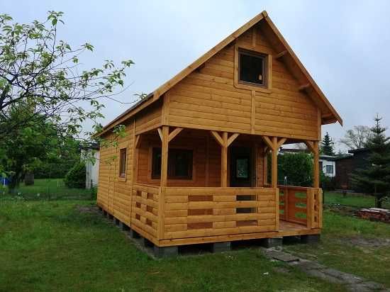 domek drewniany,letniskowy,4mx5m,kolanowa 50cm, szkieletowy,poddasze