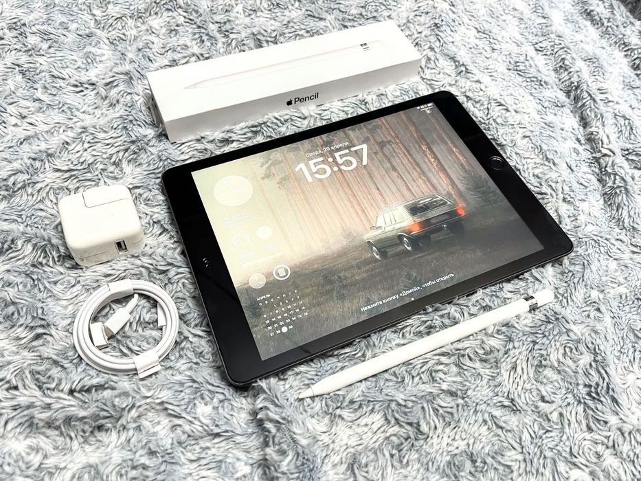 IPad 7 (128 gb) wi-fi, отличное состояние + стекло! A2197