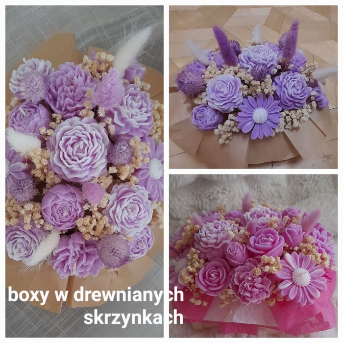 Mini flowerbox ze świec sojowych