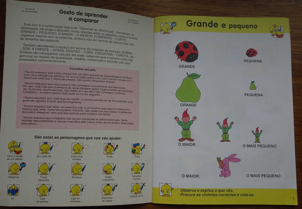 Gosto de Aprender A Comparar (Iniciação A Partir dos 4 Anos)