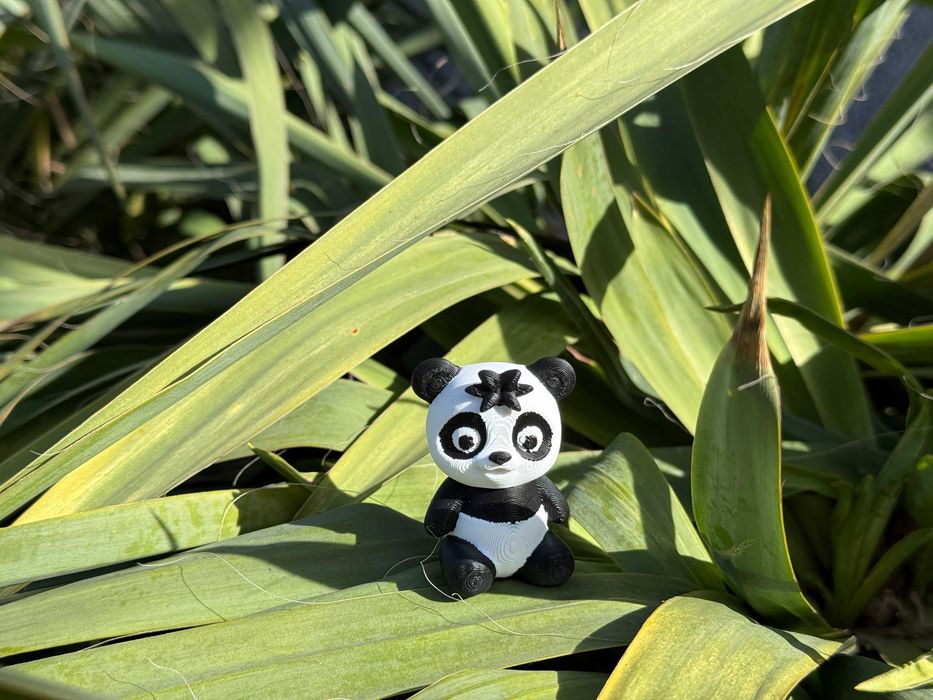 Mini Panda Baby 3D – urocza, ruchoma figurka w słodkiej odsłonie