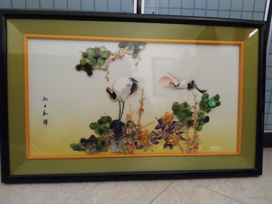 Quadro oriental em madrepérola. Lindissimo