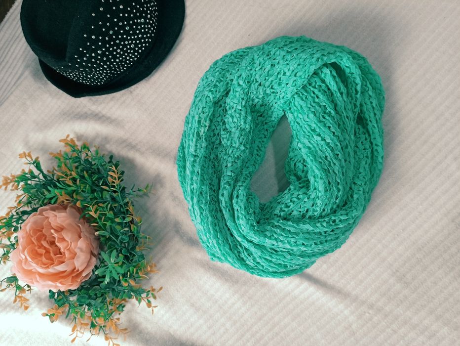 Sg Tuba szalik szal miętowy zielony