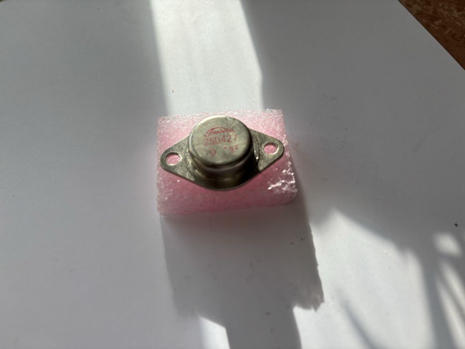 5× Toshiba 2SD427 – tranzystory mocy NPN TO-3 – 120V 8A 80W – vintage audio