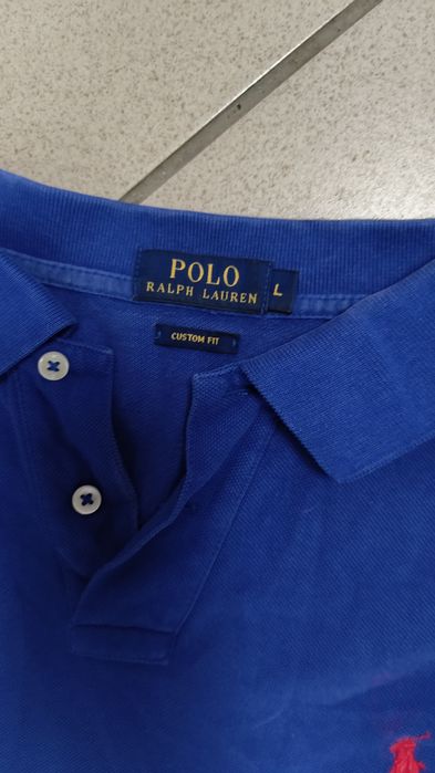 Оригінальне чоловіче поло Polo Ralph Lauren Custom Fit (Розмір L)