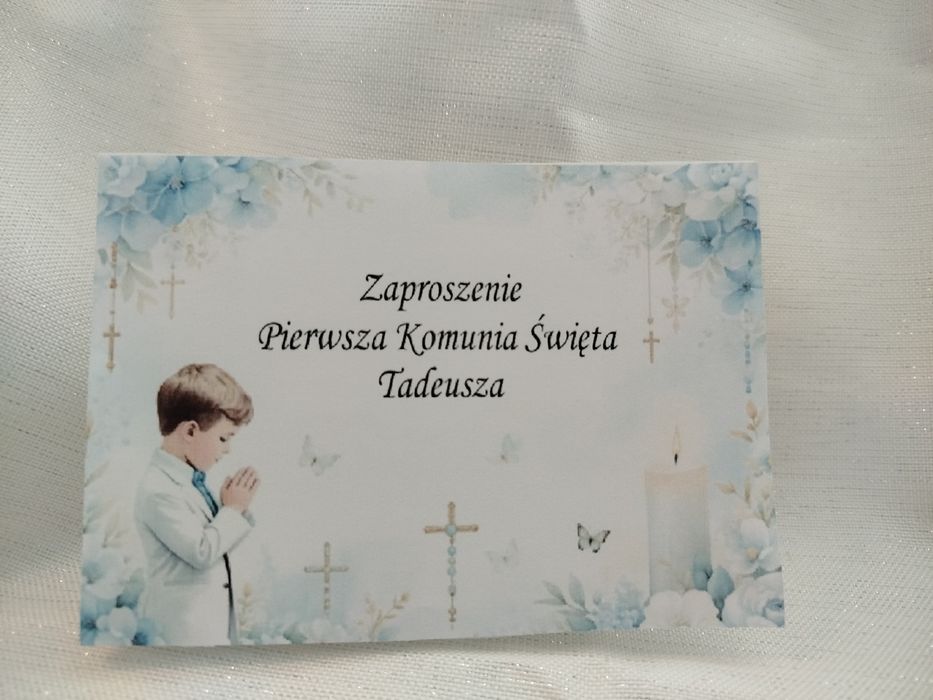 Zaproszenia Pierwsza Komunia Święta