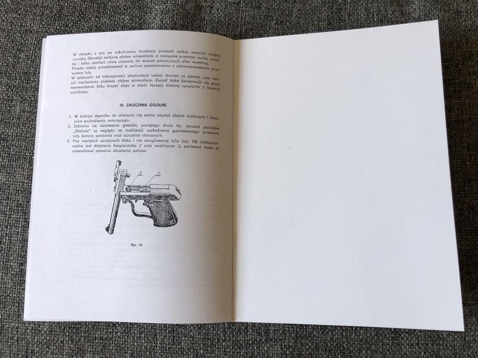 Instrukcja obsługi pistolet Łucznik Radom wz.70