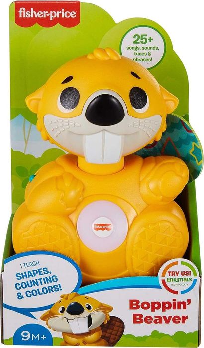 Розвиваюча музична іграшка веселий бобер Fisher-Price Linkimals Beaver