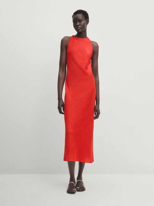 Оригінал  платтч льон ,сукня Massimo Dutti М,,Л