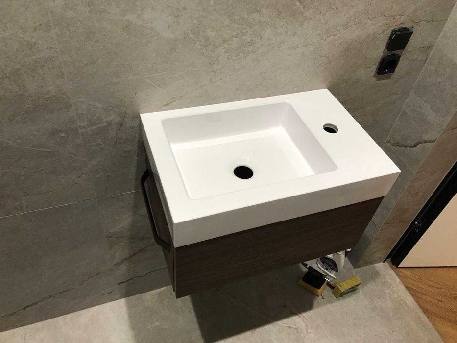 Стільниці з вилитим умивальник, Нестандартні розміри, тумби і дзеркала