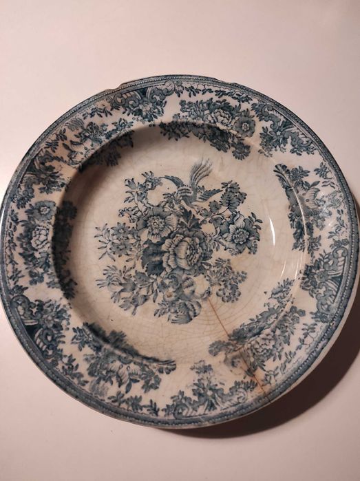 Prato antigo cerâmica Massarelos