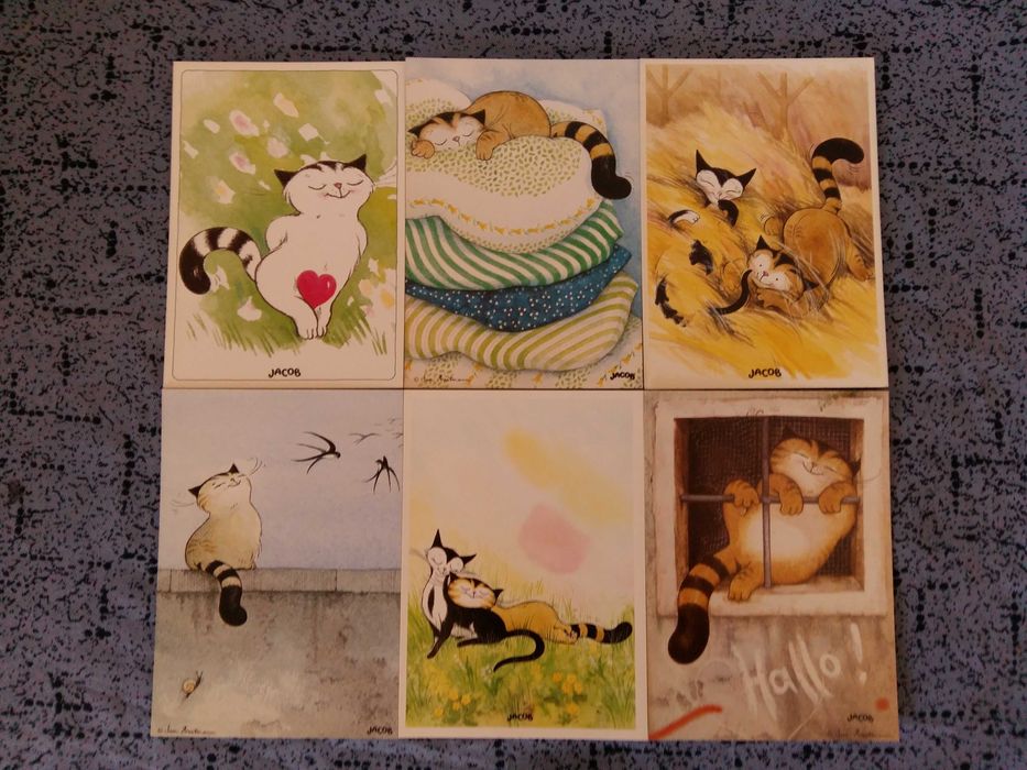 Postais de diferentes estilos