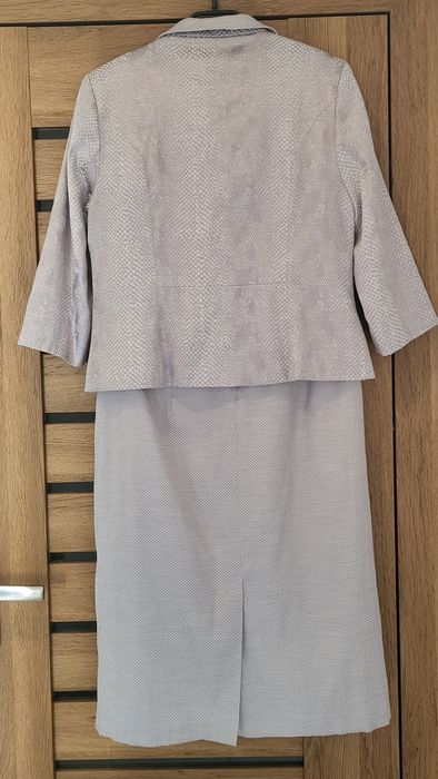 Garsonka wizytowa sukienka żakiet z sukienką 42 44 komunia ślub