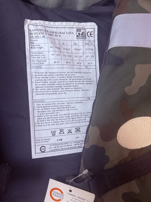 Kamizelka asekuracyjna XXXL