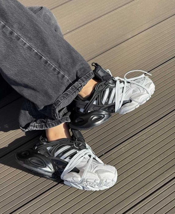 ‼️Останні Розміри‼️Кроссовки Женские Adidas Vento XLG Runner Deluxe Black White/Кросівки Жіночі Венто