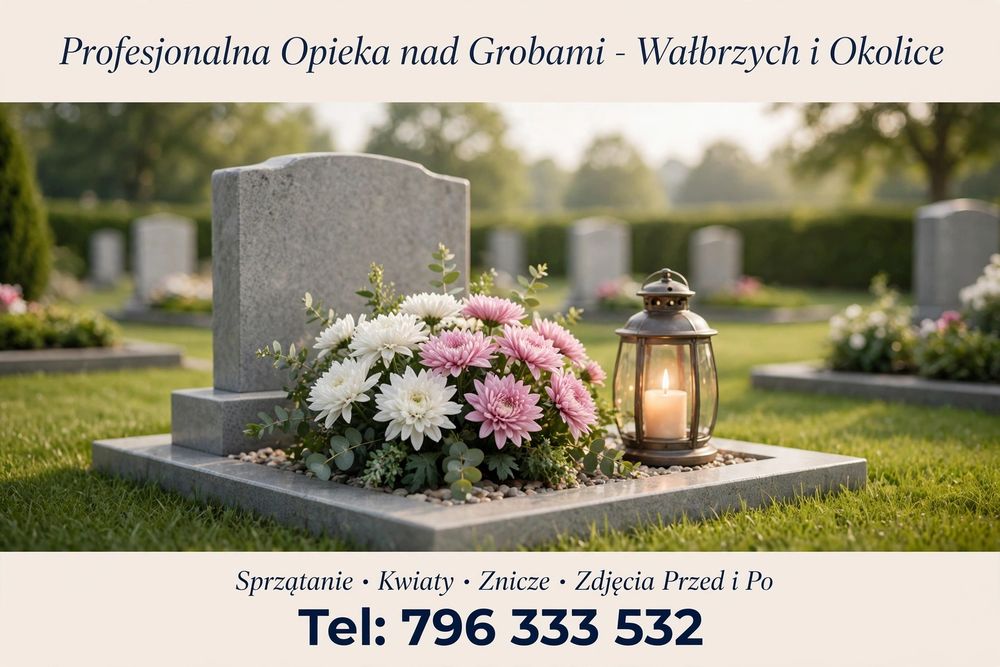 Sprzątanie nagrobków, kompozycje kwiatowe