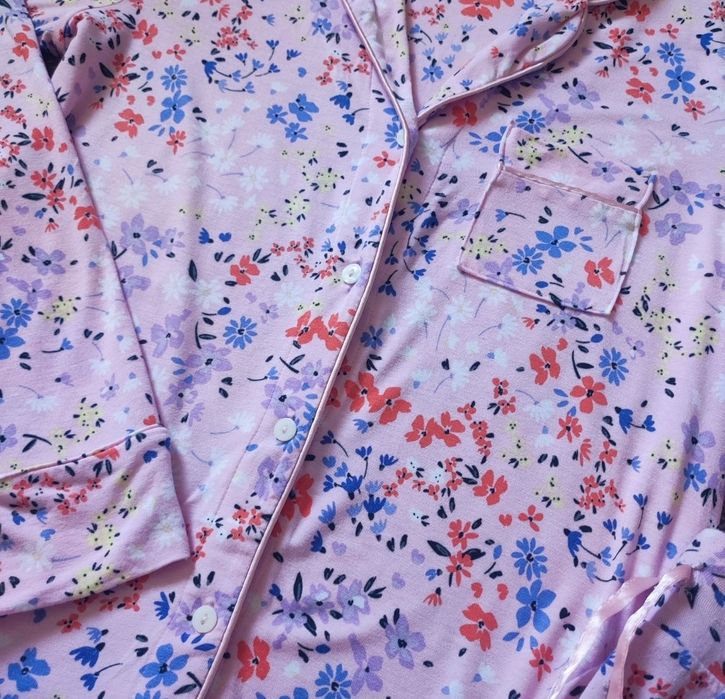 Віскозна піжама у квітковий принт