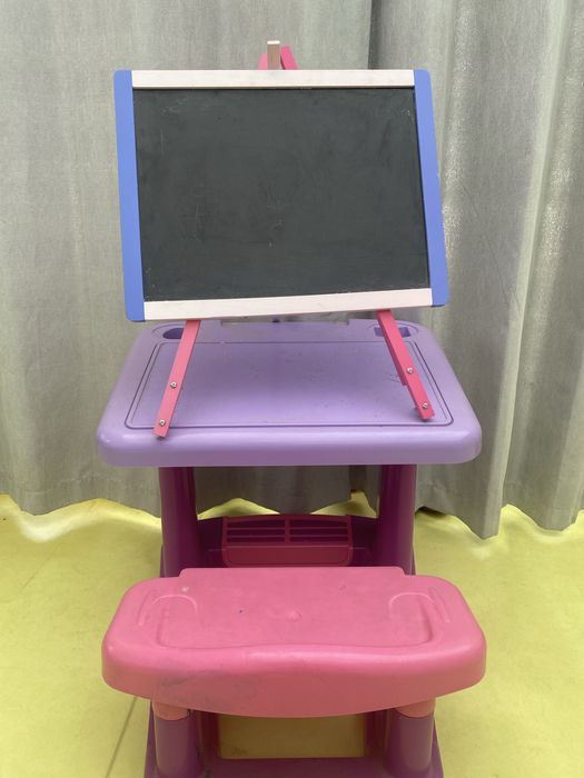 Secretaria bebe Mesa criança escrevaninha e quadro de ardosia