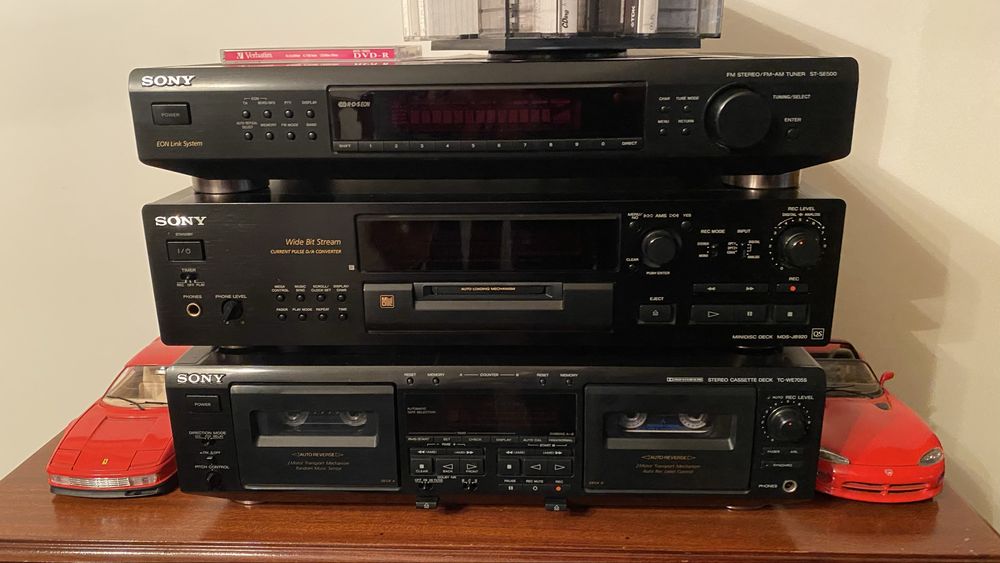 Conjunto Audio Sony Tuner + Dvd + Deck Duplo