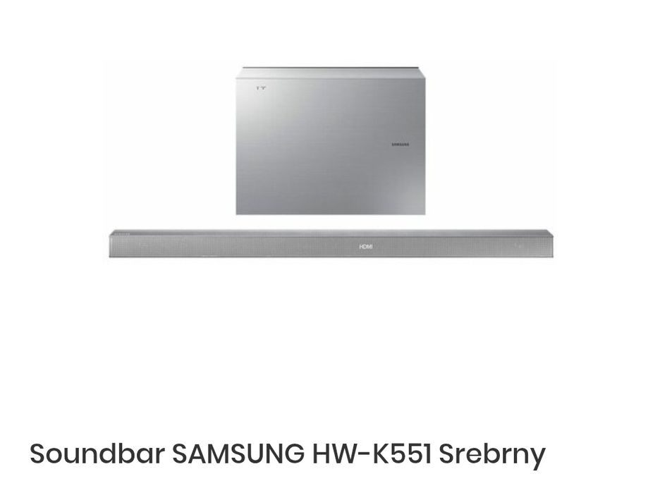 Soundbar SAMSUNG HW-K551 Srebrny