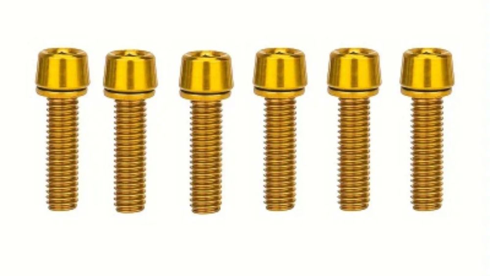 6 szt. Śruby do kierownicy rowerowej - mocne śruby rowerowe z żelaza,