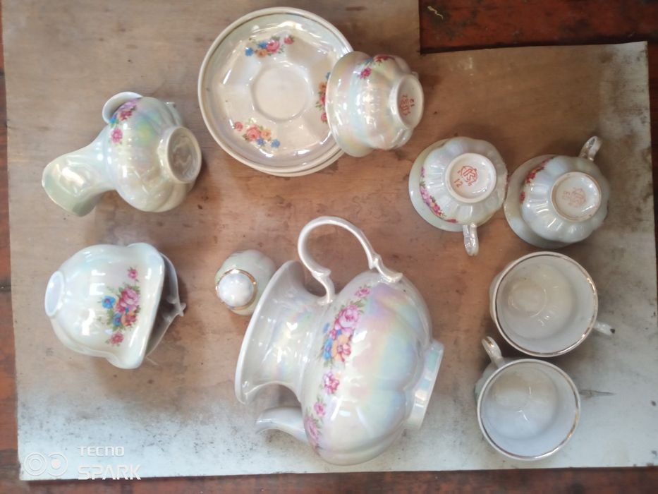 Кофейный сервиз Коростень кусочки.