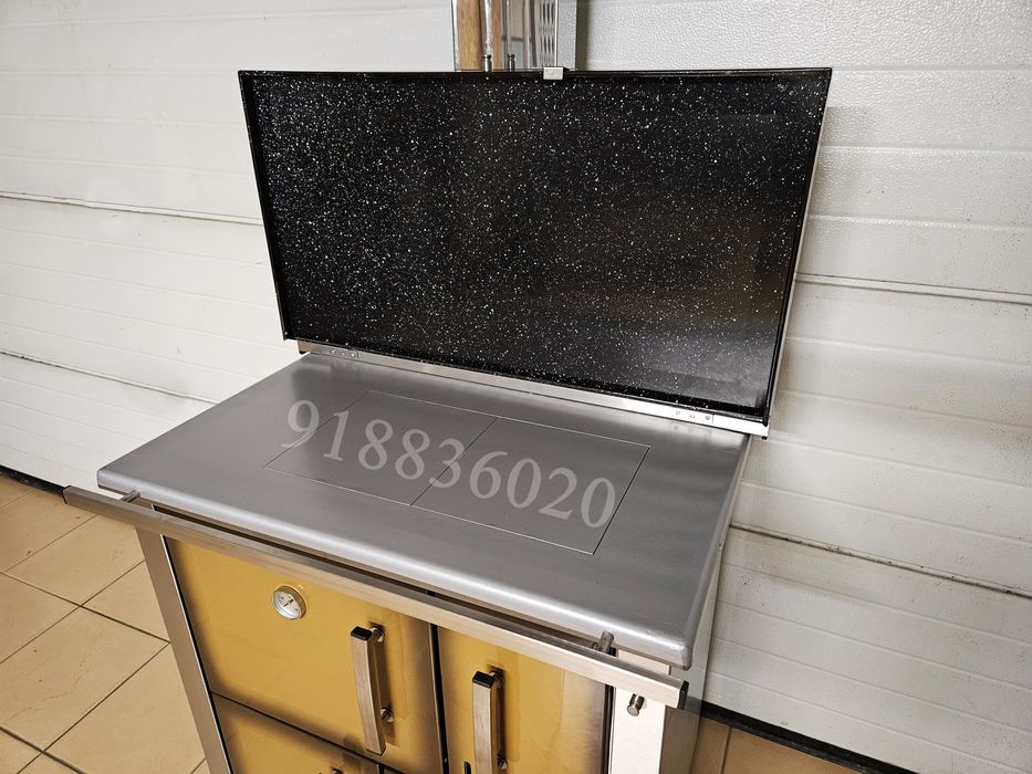 Fogão Lenha Castanho Novos Forno Inox - Fabrico Nacional
