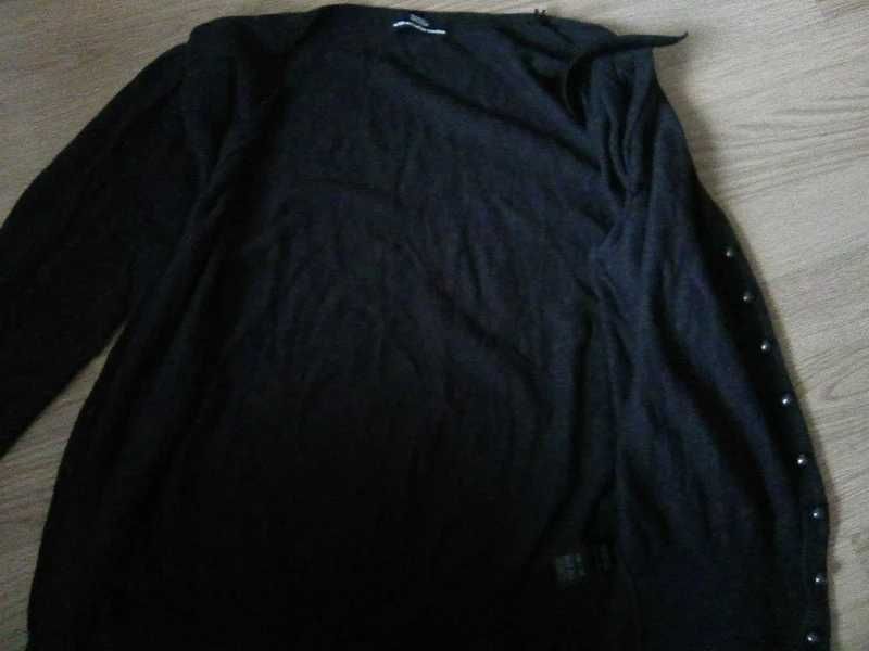 sweter na guziki szary marks&spencer