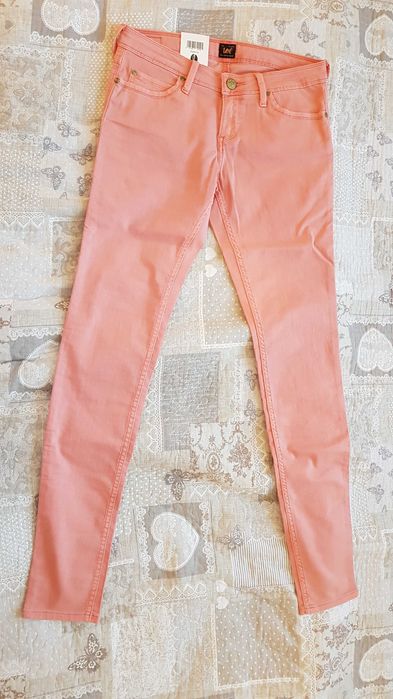 LEE 28/33 Toxey nowe z metka slim fit pomarańczowe