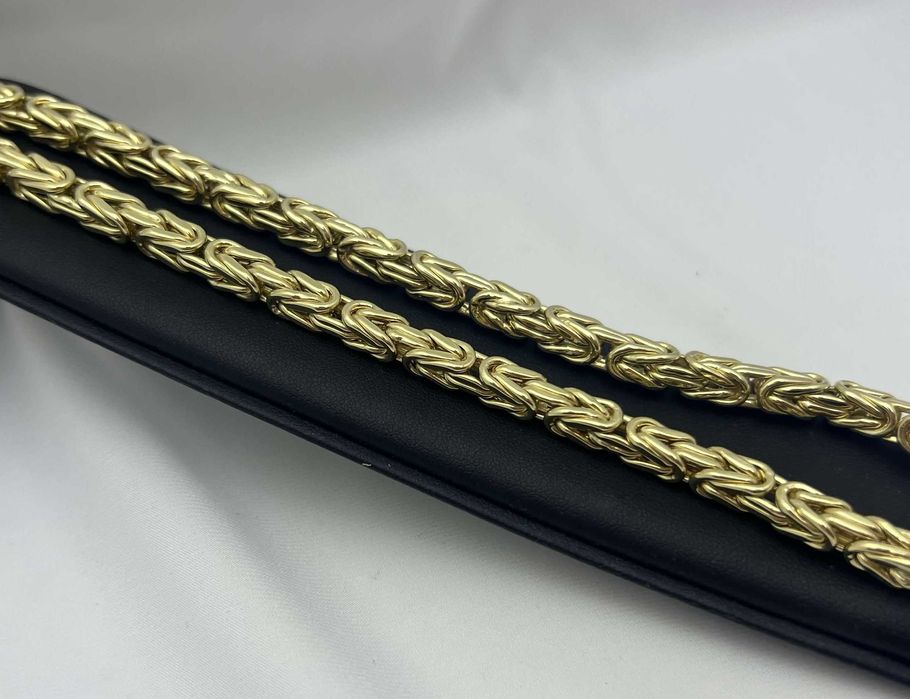 Nienoszony Złoty Łańcuch Królewski P585 40.02G 60CM