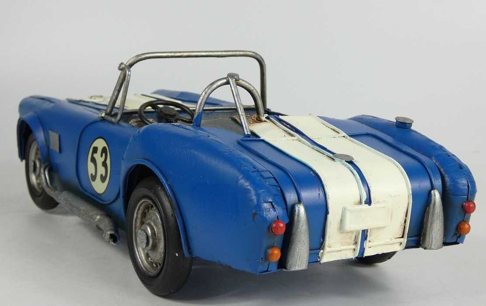 Metalowy model auto samochód cabrio RETRO pojazd wyścigowy 32cm