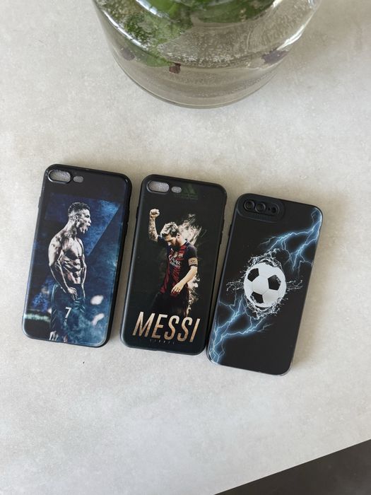 Чохол iphone 7/8+ Plus чехол Adidas Messi Роналду