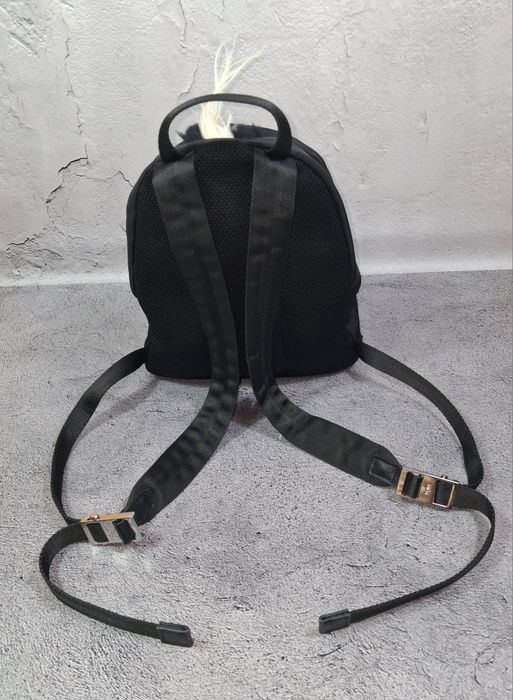 Рюкзак Fendi Monster Eyes Nylon With Leather and Fur Crest сумка Herme