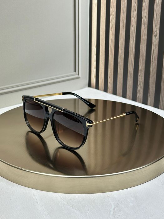Сонцезахисні окуляри Tom Ford FT1306 Sam чорні авіатор коричнева лінза унісекс оригінал