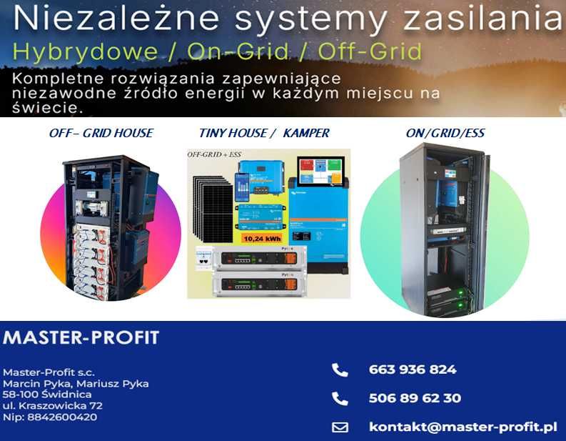 Zestaw Solarny Kamper, Off-Grid, Victron Energy