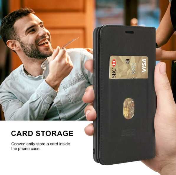 Etui skórzane BEZ Samsung Galaxy A21s klapka portfel