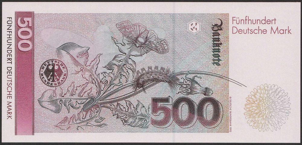 Niemcy 500 marek 1991 - Maria Sybilla Merian