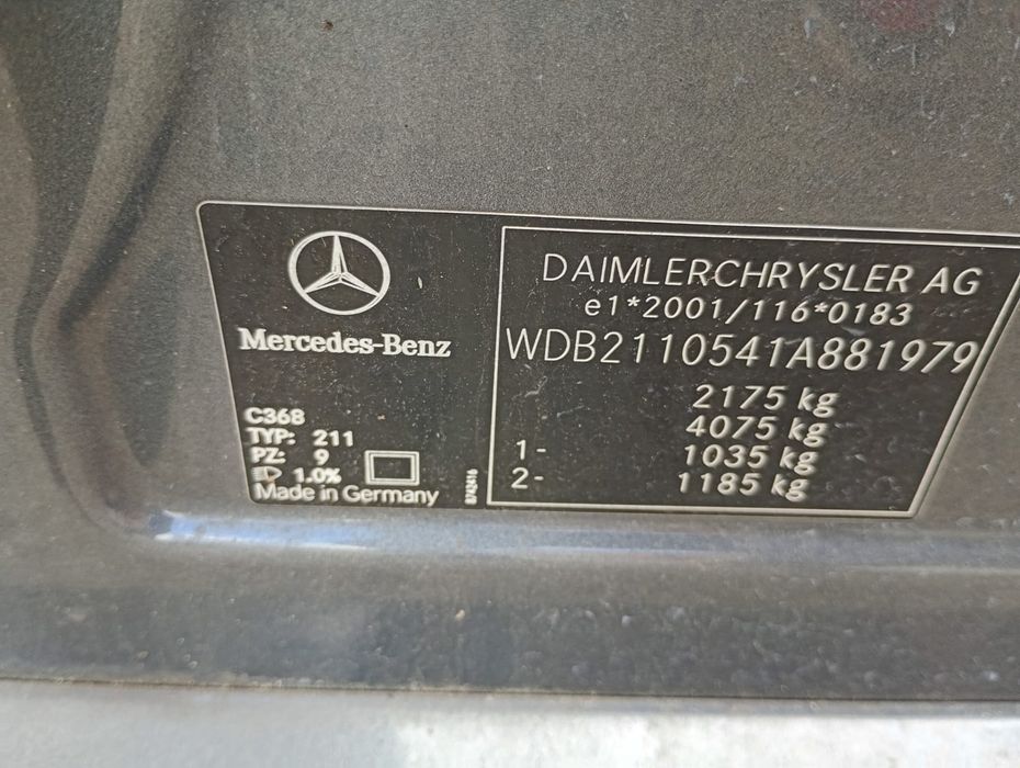 Mercedes E280 V6 ~ W211 ~ 3.0 Benzyna ~ OM272943 ~ Avantgarde ~ Idealny Dawca ~