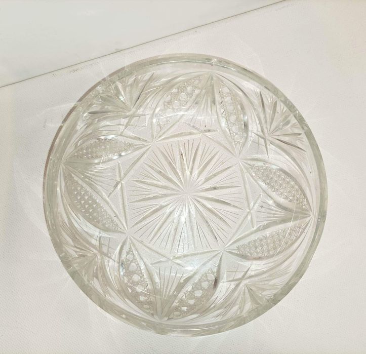 Kryształowa salaterka miseczka vintage PRL