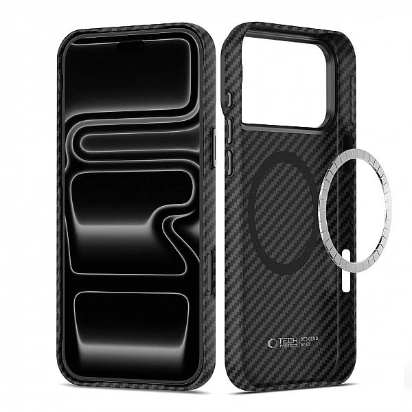 Tech-Protect Ion Carbon Magsafe Iphone 17 Pro / 18 Pro Black/Silver